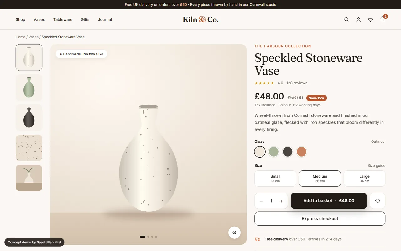 Kiln & Co. product page
